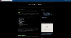 Desktop Screenshot of noise-page.blogspot.com