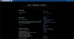 Desktop Screenshot of neilsedakalirycs.blogspot.com