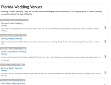 Tablet Screenshot of florida-wedding-venues.blogspot.com