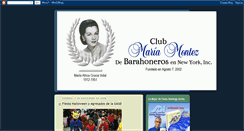 Desktop Screenshot of clubmariamontez.blogspot.com