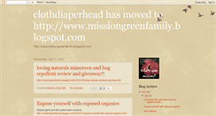 Desktop Screenshot of clothdiaperhead.blogspot.com