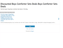 Tablet Screenshot of bestboyscomfortersetsdeals.blogspot.com
