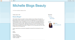 Desktop Screenshot of michelleblogsbeauty.blogspot.com