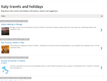 Tablet Screenshot of italytravelsandholidays.blogspot.com