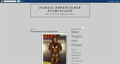 Desktop Screenshot of femalebodybuilderenthusiasts.blogspot.com