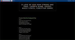 Desktop Screenshot of oloveofgodhowstrongandtrue.blogspot.com