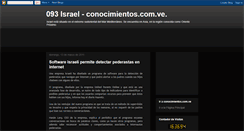 Desktop Screenshot of conocimientos-israel.blogspot.com