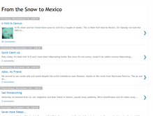 Tablet Screenshot of fromthesnowtomexico.blogspot.com