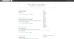 Desktop Screenshot of ihaveanidear.blogspot.com