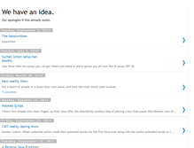 Tablet Screenshot of ihaveanidear.blogspot.com
