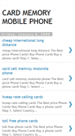 Mobile Screenshot of card-memory-mobile-phone.blogspot.com