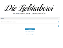 Tablet Screenshot of dieliebhaberei.blogspot.com
