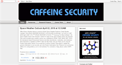 Desktop Screenshot of caffeinesecurity.blogspot.com
