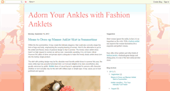 Desktop Screenshot of fashionanklet.blogspot.com