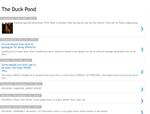 Tablet Screenshot of duckpond.blogspot.com