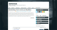 Desktop Screenshot of deentechblog.blogspot.com