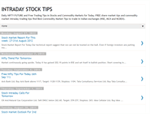Tablet Screenshot of intraday-stocks-tips.blogspot.com