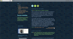 Desktop Screenshot of forum-medias.blogspot.com