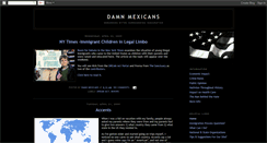 Desktop Screenshot of damnmexicans.blogspot.com