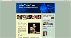 Desktop Screenshot of hopetransfigured.blogspot.com