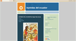 Desktop Screenshot of leyendasdelecuador.blogspot.com