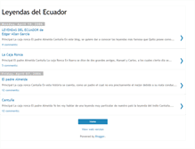 Tablet Screenshot of leyendasdelecuador.blogspot.com