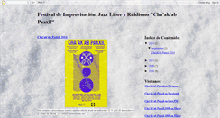 Desktop Screenshot of festivaldeimprovisacionlibre.blogspot.com