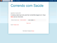 Tablet Screenshot of correndocomsaude.blogspot.com