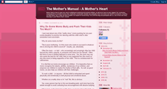 Desktop Screenshot of mothersmanual.blogspot.com