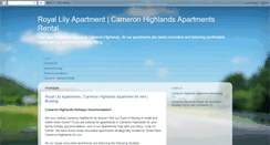 Desktop Screenshot of apartmentscameronhighlands.blogspot.com