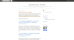 Desktop Screenshot of essential-food.blogspot.com