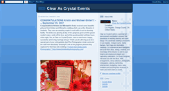 Desktop Screenshot of clearascrystalevents.blogspot.com