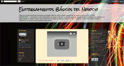 Desktop Screenshot of entrenamientosbasicosdelnegocio.blogspot.com