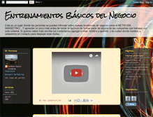 Tablet Screenshot of entrenamientosbasicosdelnegocio.blogspot.com
