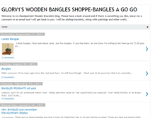 Tablet Screenshot of glorv1spaintedwoodenbracelets.blogspot.com