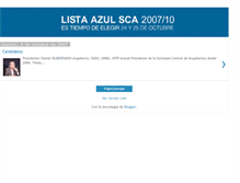 Tablet Screenshot of candidatoslistaazul.blogspot.com