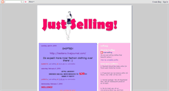 Desktop Screenshot of just-selling.blogspot.com