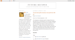 Desktop Screenshot of futurerecipes.blogspot.com