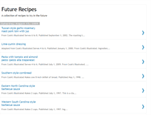 Tablet Screenshot of futurerecipes.blogspot.com