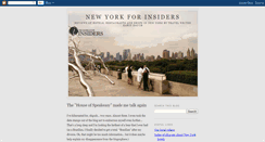 Desktop Screenshot of newyorkforinsiders.blogspot.com