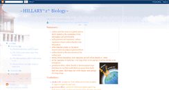 Desktop Screenshot of hillarybio.blogspot.com