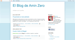 Desktop Screenshot of aminzero.blogspot.com