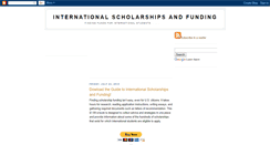 Desktop Screenshot of internationalscholarshipsandfunding.blogspot.com