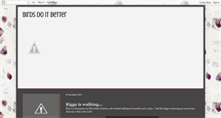 Desktop Screenshot of birdsdoitbetter.blogspot.com