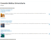 Tablet Screenshot of conexionmedicauniversitaria.blogspot.com