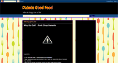 Desktop Screenshot of dangoodfood.blogspot.com