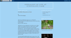 Desktop Screenshot of genealogyoflifeatsunnyslopefarm.blogspot.com