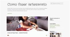 Desktop Screenshot of comofazerartesanato.blogspot.com