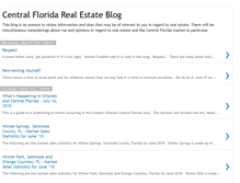 Tablet Screenshot of centralfloridarealestateblog.blogspot.com