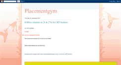 Desktop Screenshot of placementgym.blogspot.com